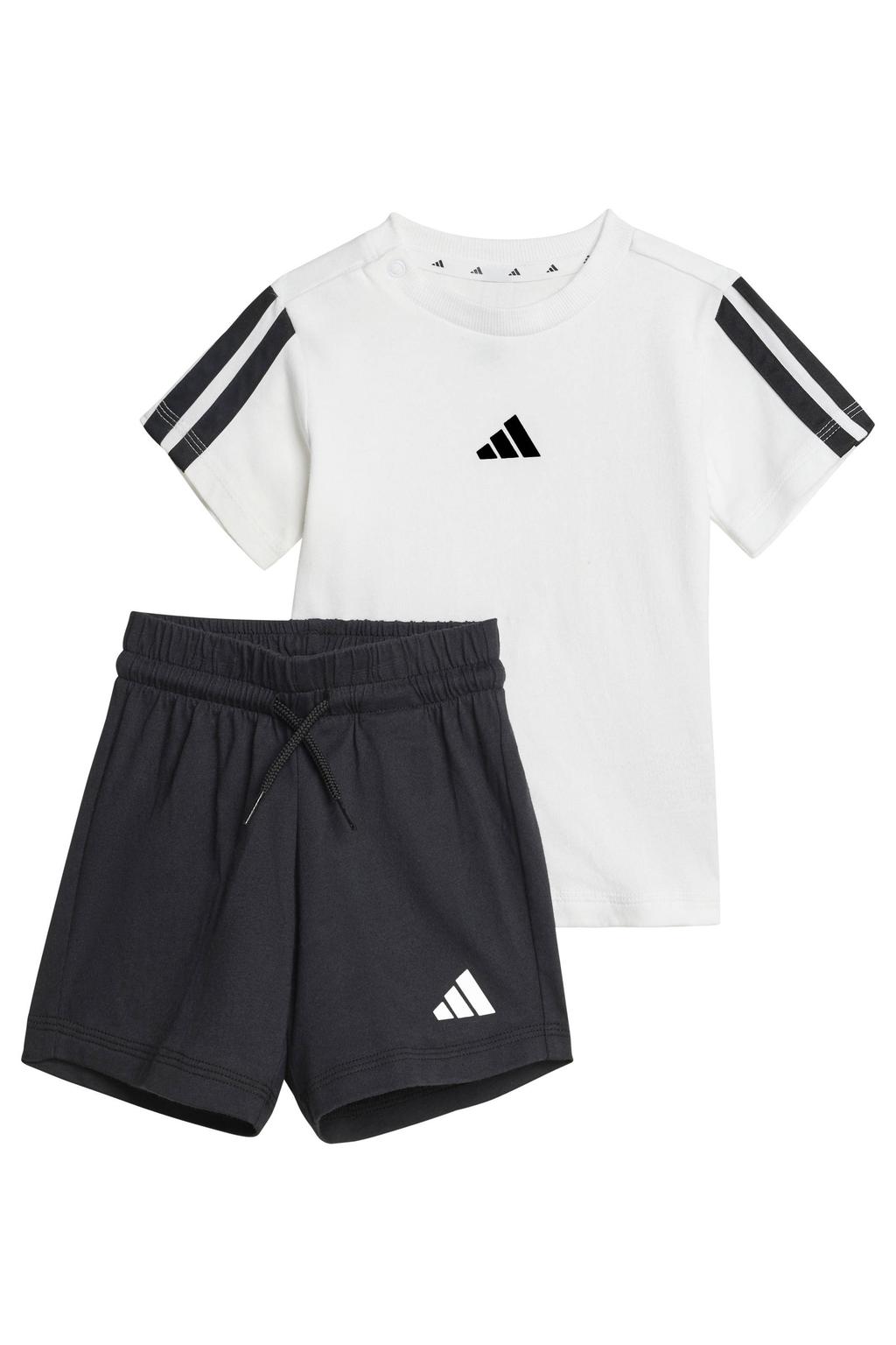 adidas Sportswear set T-shirt + short - wit/zwart