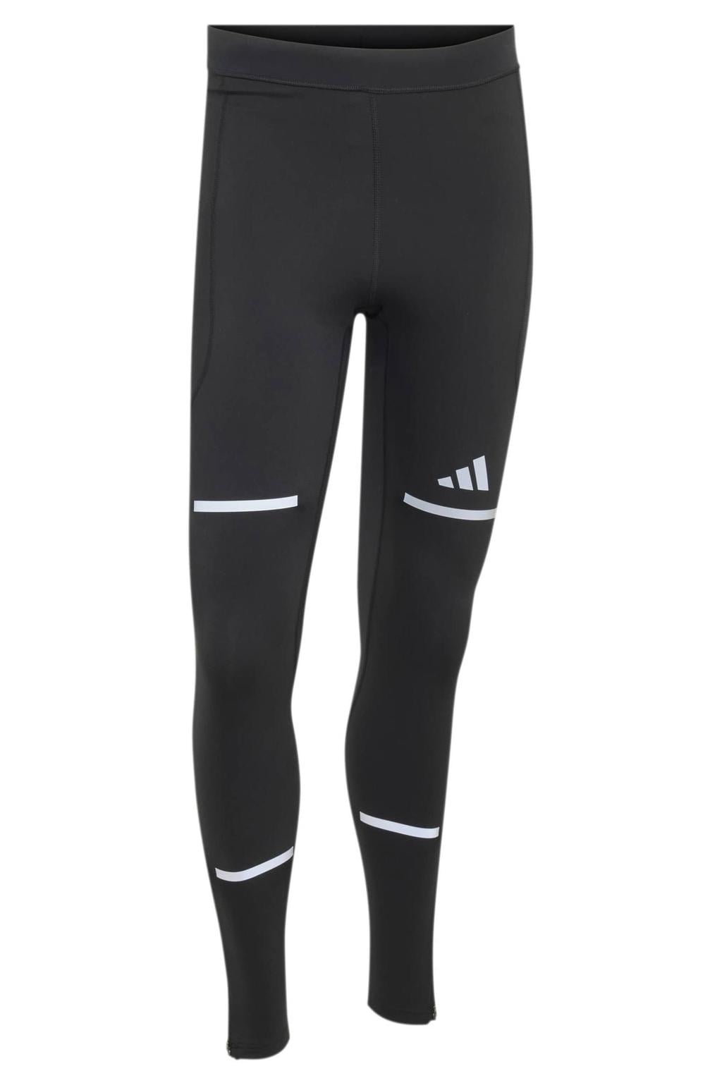 Zwarte heren adidas Performance Adi365 hardloopbroek van gerecycled polyester met elastische tailleband met koord en effen