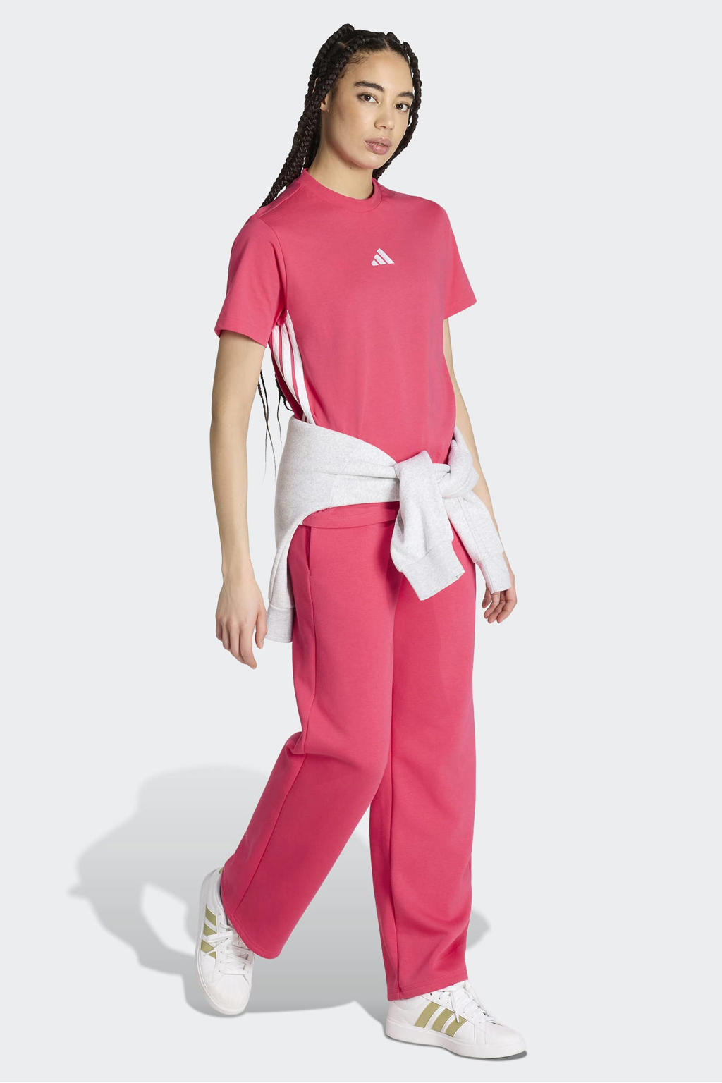 adidas Sportswear regular fit joggingbroek - roze