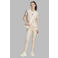 adidas Sportswear slim fit broek met panterprint - beige