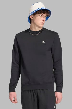Trefoil Essentials sweater met logo - zwart