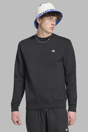 Trefoil Essentials sweater met logo - zwart