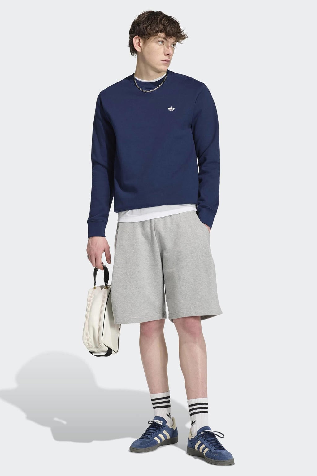adidas Originals Trefoil Essentials sweater - donkerblauw