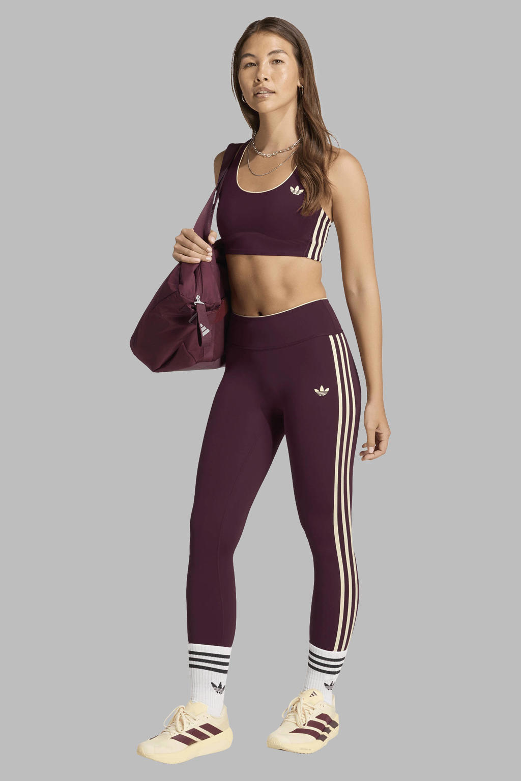 adidas Originals sport-bh medium support - donkerrood