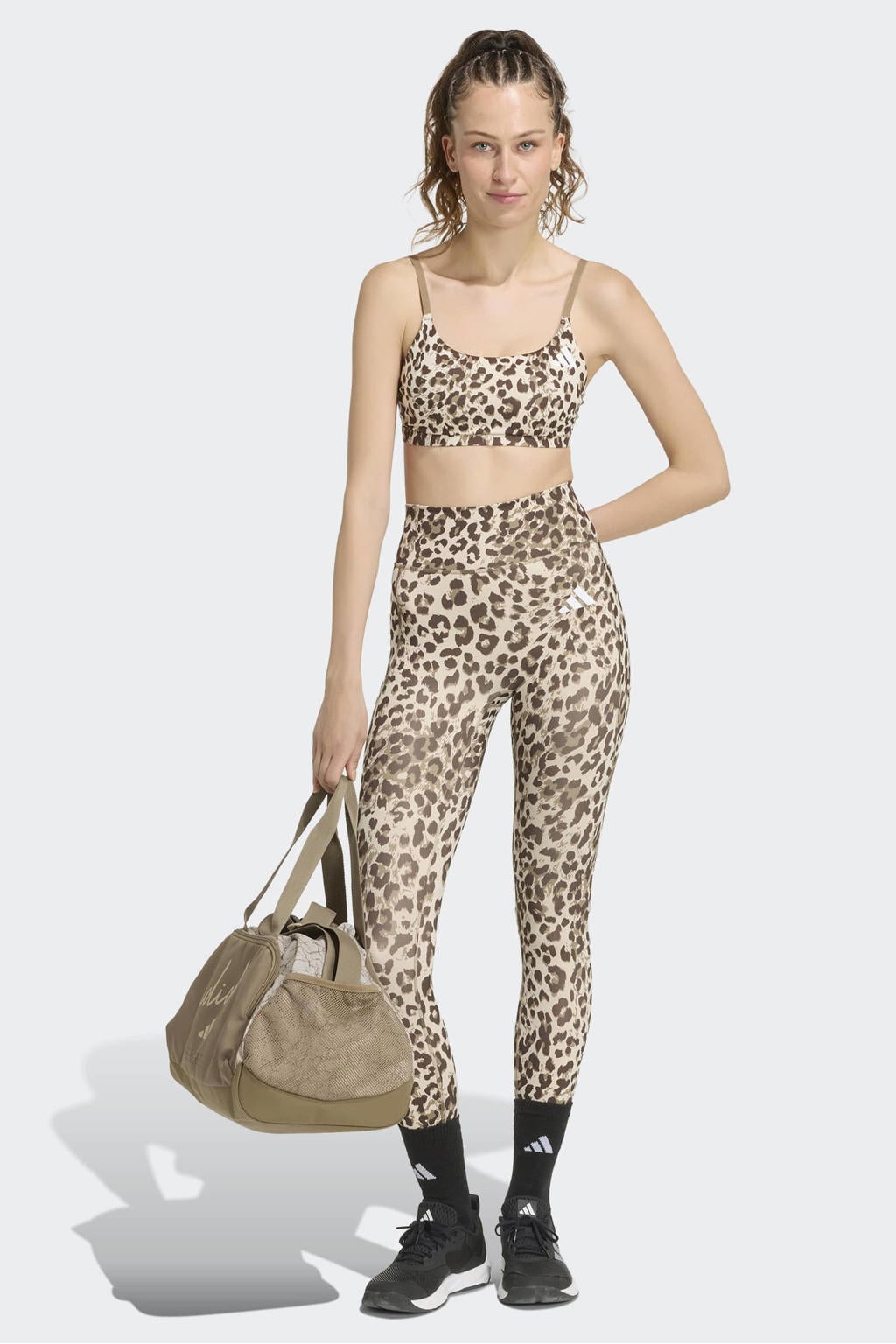 adidas Performance sportlegging Optimé panterprint