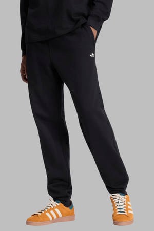 regular fit sweatpants met logo - zwart