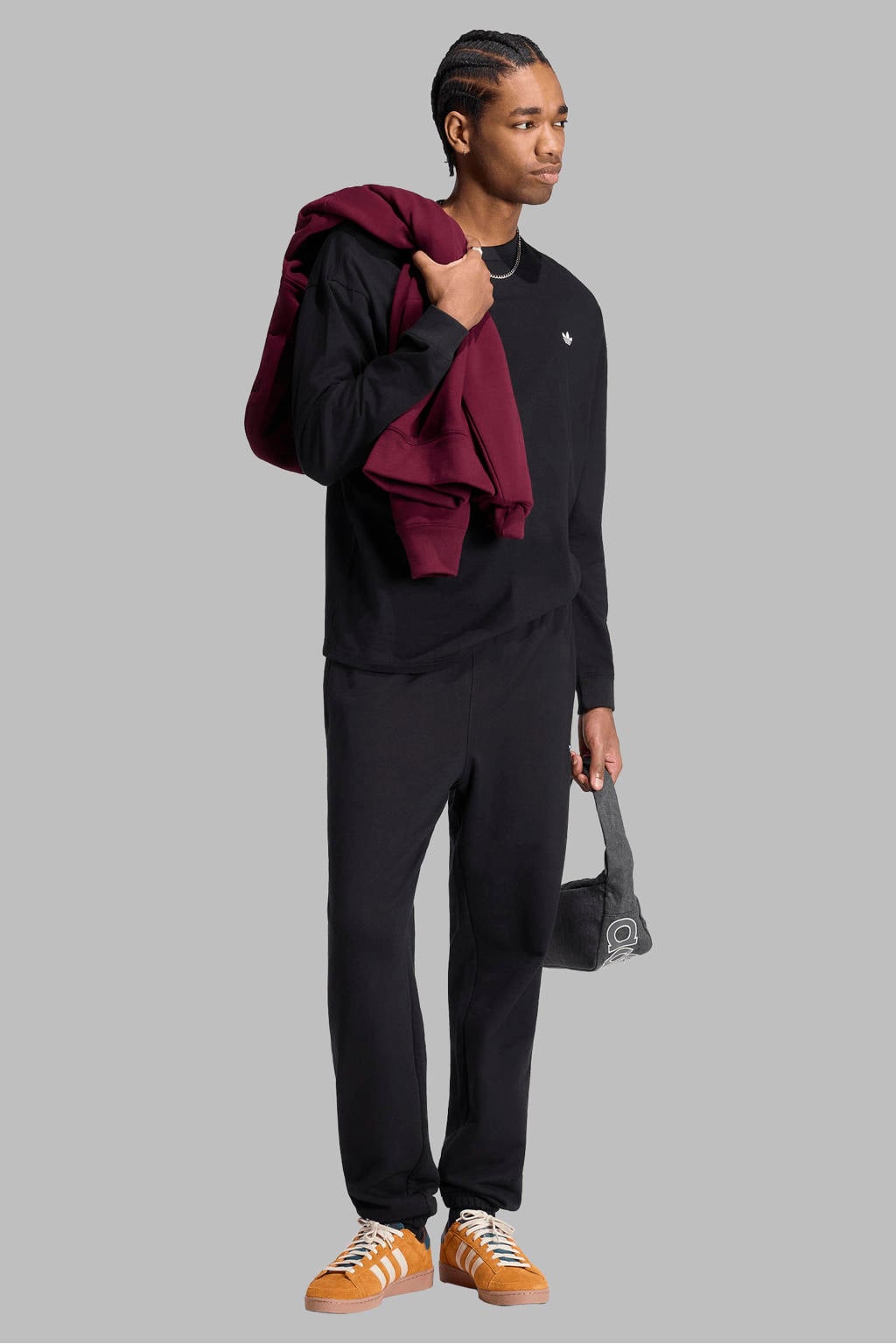 adidas Originals regular fit sweatpants met logo - zwart