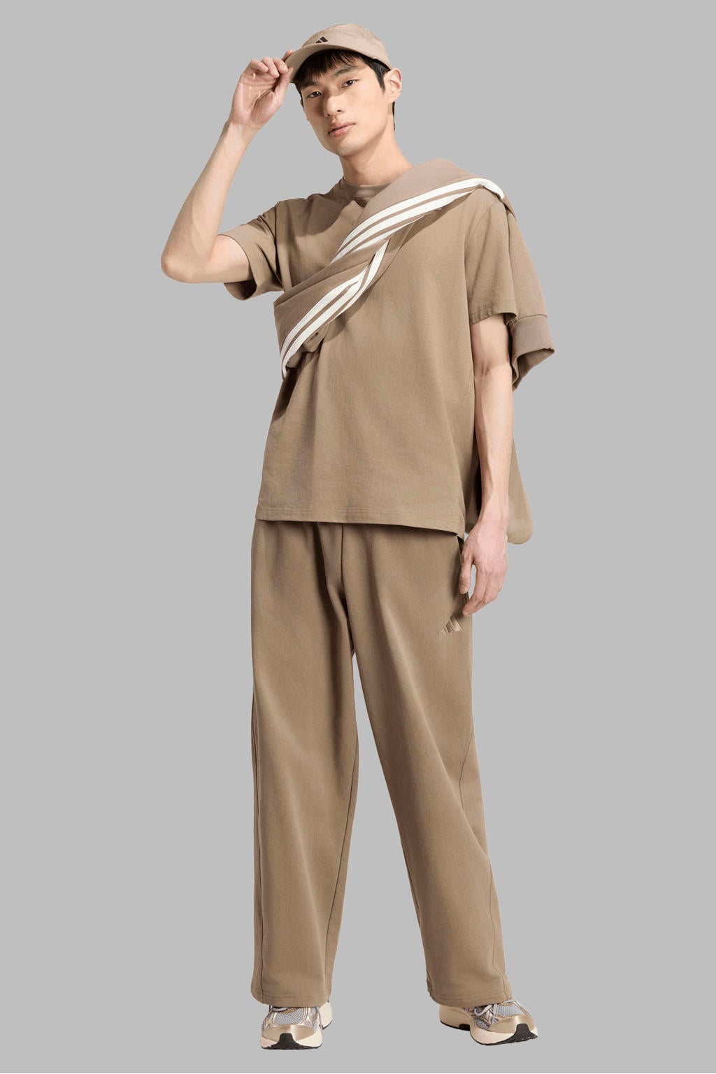 adidas Sportswear joggingbroek - beige