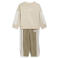 adidas Sportswear joggingpak met ronde hals - beige/olijfgroen