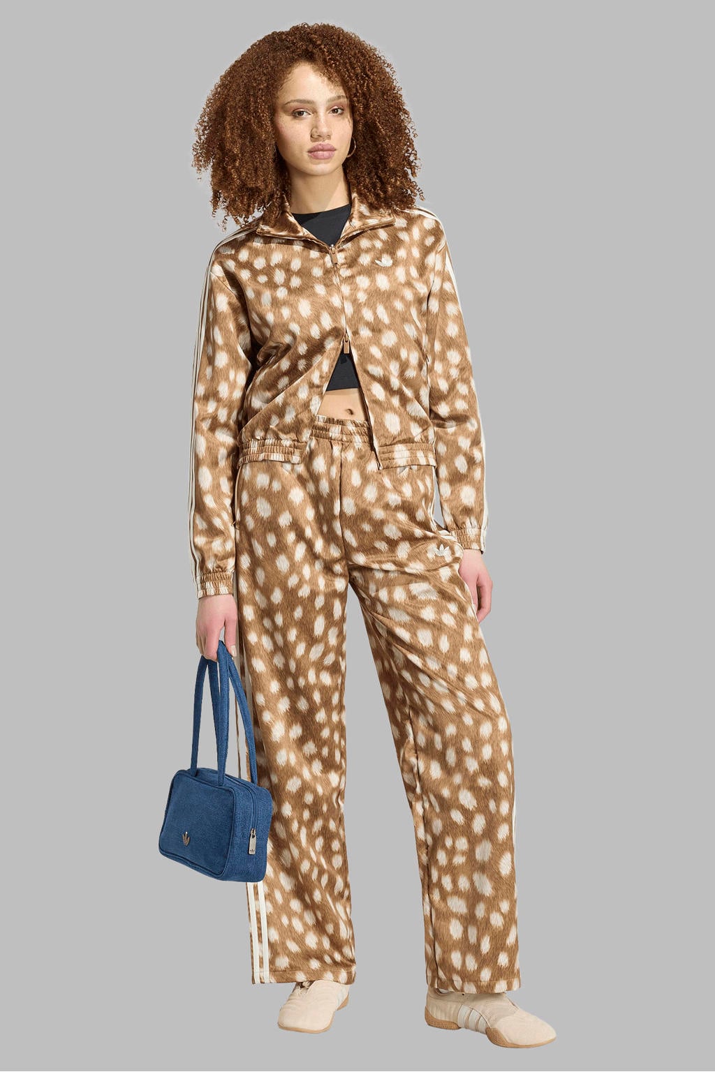 adidas Originals vest met dierenprint - bruin
