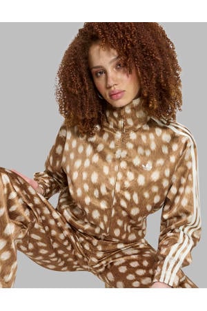 vest met dierenprint - bruin