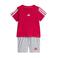 adidas Sportswear set T-shirt + short - rood/grijs