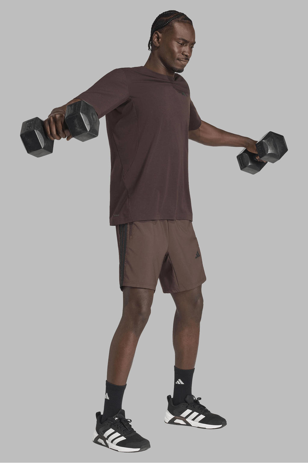 adidas Performance sportshort - bruin/zwart