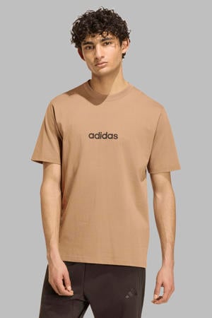 regular fit T-shirt met logo - camel