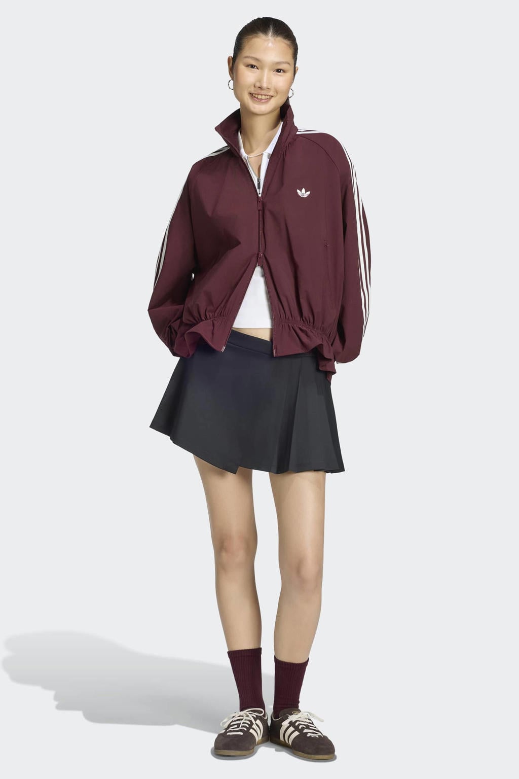 adidas Originals Firebird Blousy trainingsjack - donkerrood