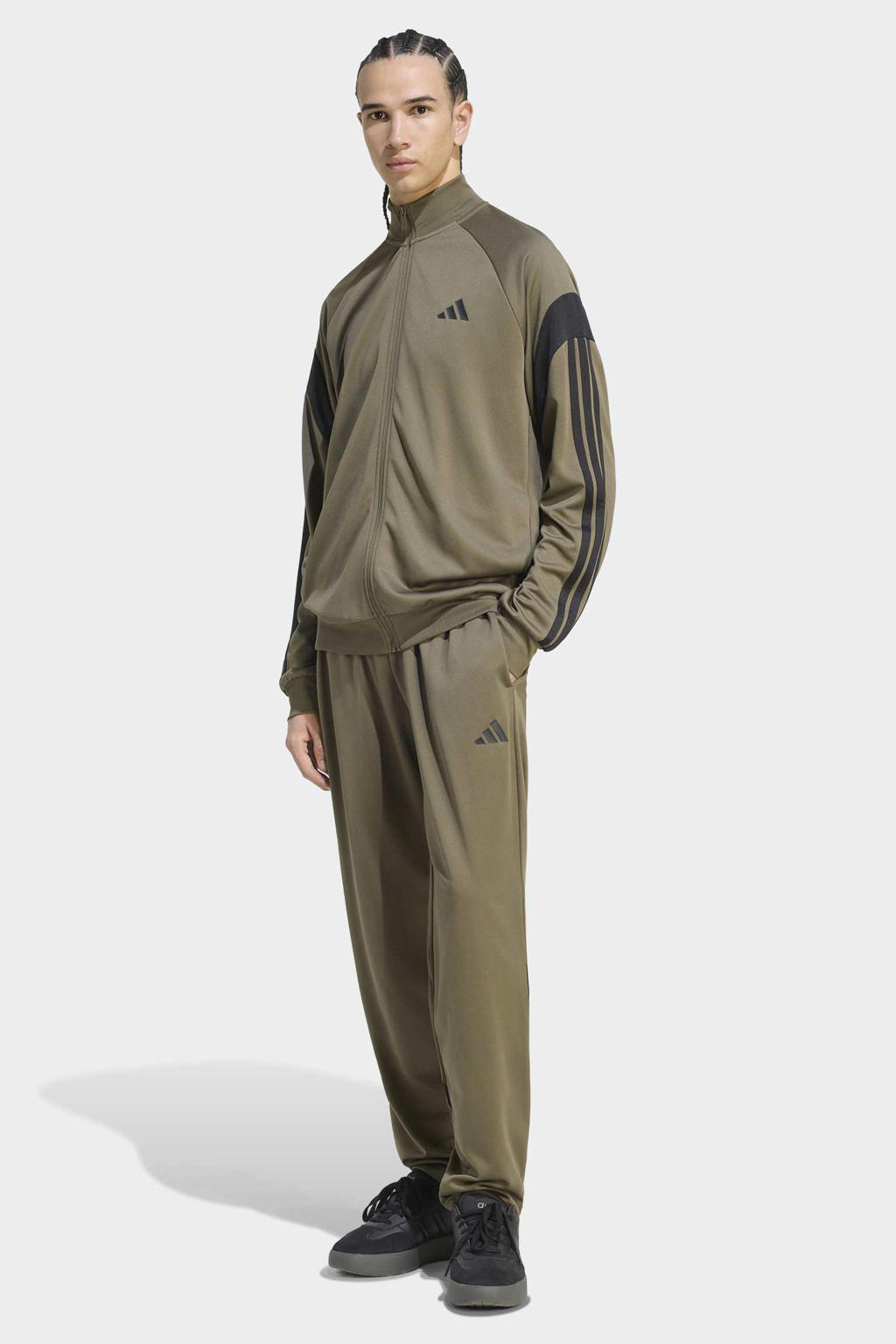 adidas Sportswear trainingspak - olijfgroen/zwart
