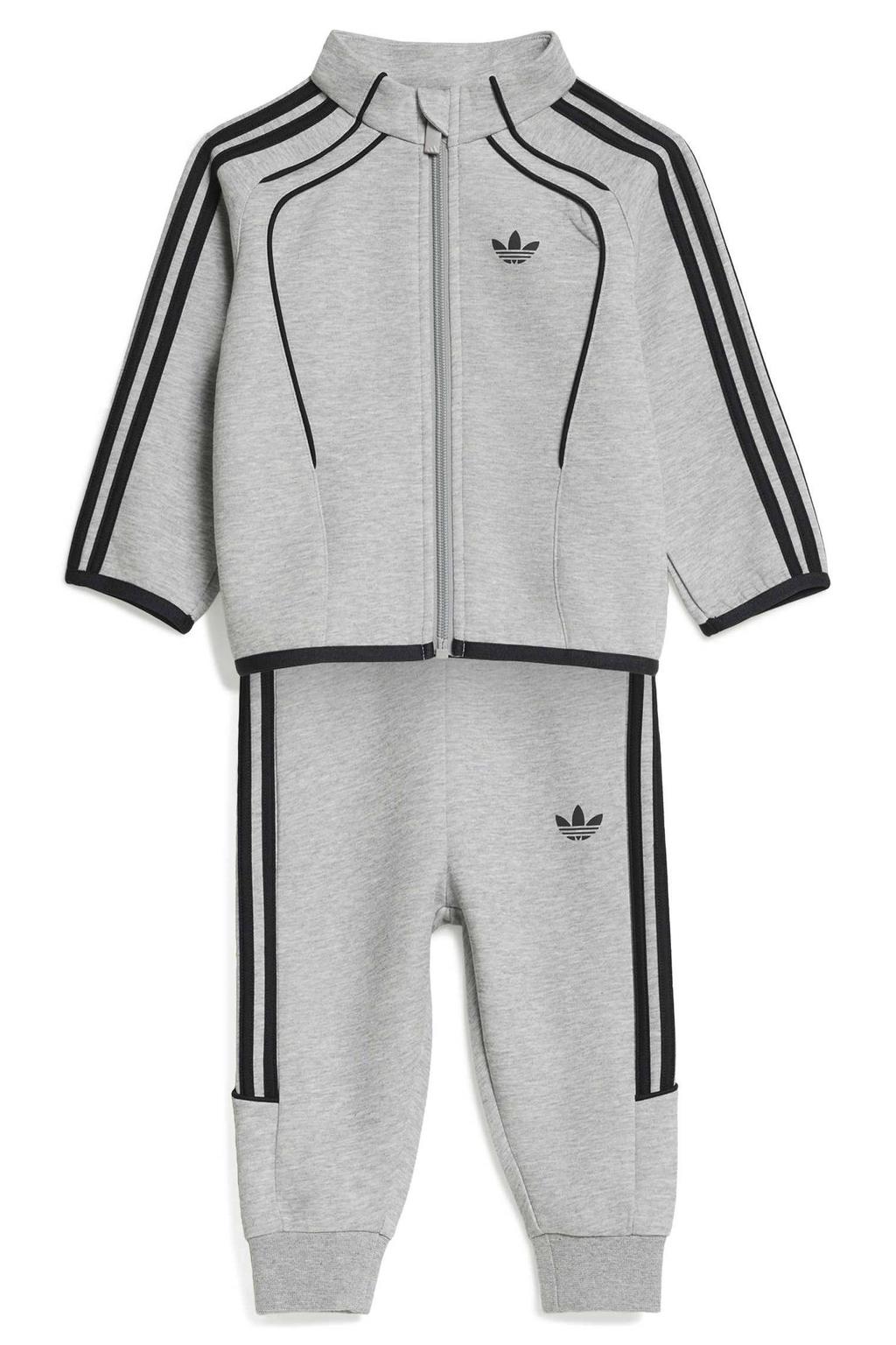adidas Originals Spacer joggingpak - grijs melange/zwart