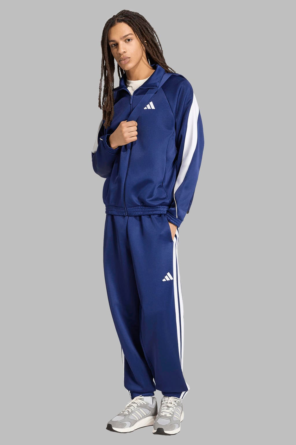 adidas Sportswear Stadium trainingsbroek donkerblauw