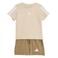 adidas Sportswear set T-shirt + short - beige/bruin
