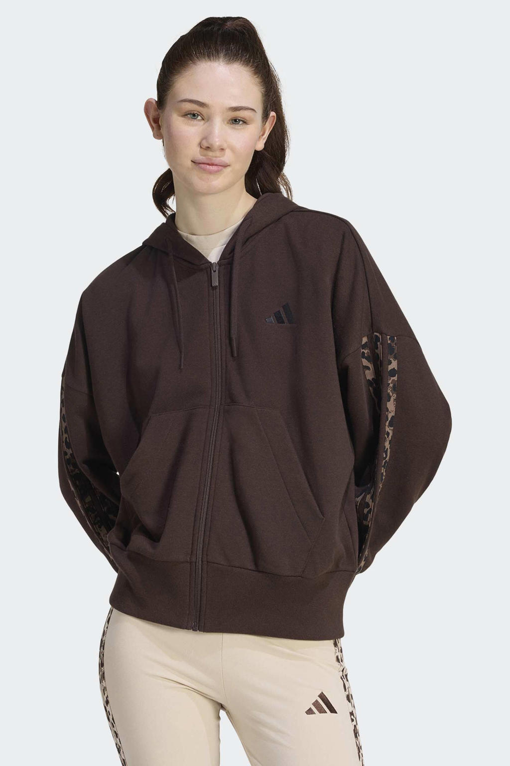 adidas Sportswear sweatvest - bruin