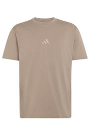 thumbnail: adidas Sportswear regular fit T-shirt met logo - beige