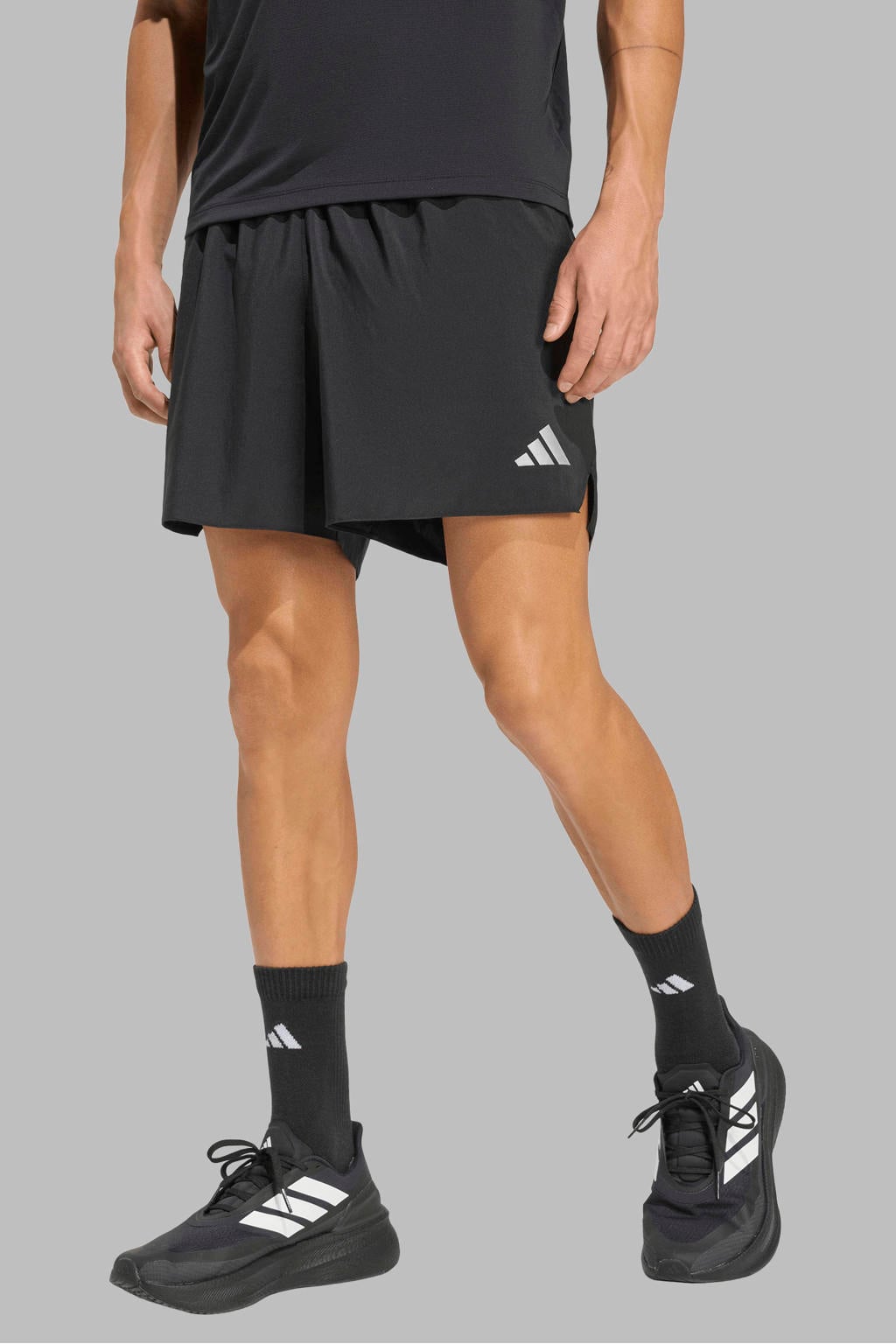 adidas Performance hardloopshort - zwart