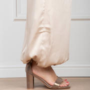 thumbnail: POSH by Poelman Laurie imitatieleren sandalen met blokhak - brons