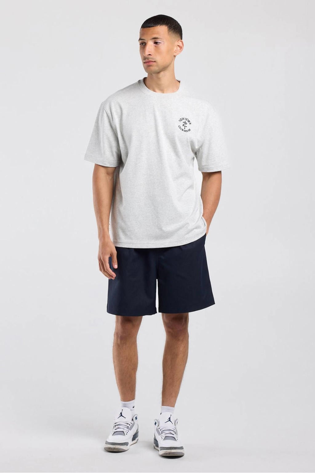 America Today relaxed fit casual short - blauw