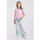 America Today gestreept T-shirt - roze