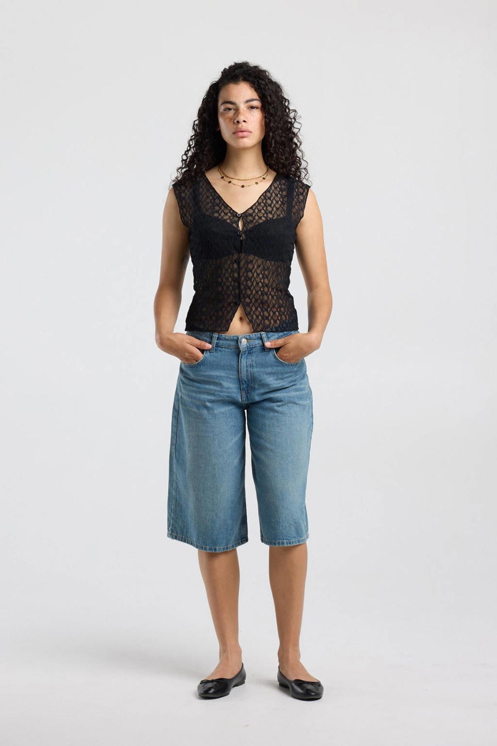 America Today top - zwart