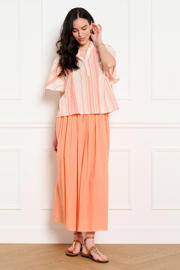 thumbnail: LOLALIZA gestreepte blouse - oranje