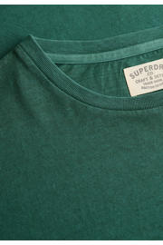 thumbnail: Superdry linnen regular fit T-shirt - smaragdgroen