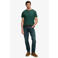 Superdry linnen regular fit T-shirt - smaragdgroen