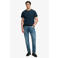 Superdry linnen regular fit T-shirt - donkerblauw