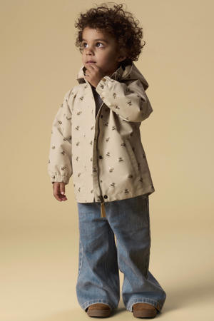 regenjas met print - beige