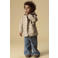 LIL' ATELIER MINI regenjas met print - beige