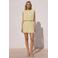 VERO MODA mouwloze top met plooien - lichtgeel