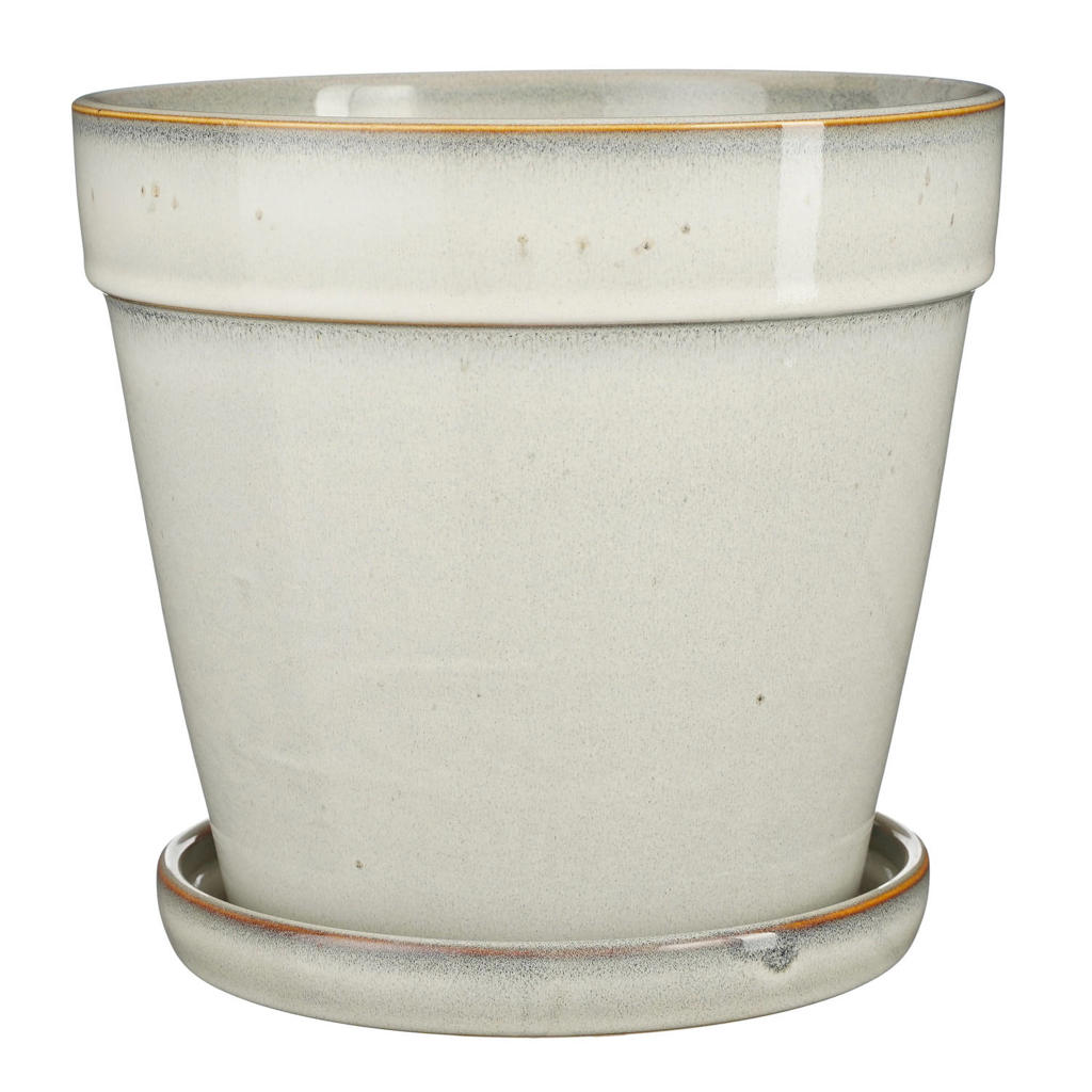 Mica Decorations bloempot met schotel Clint