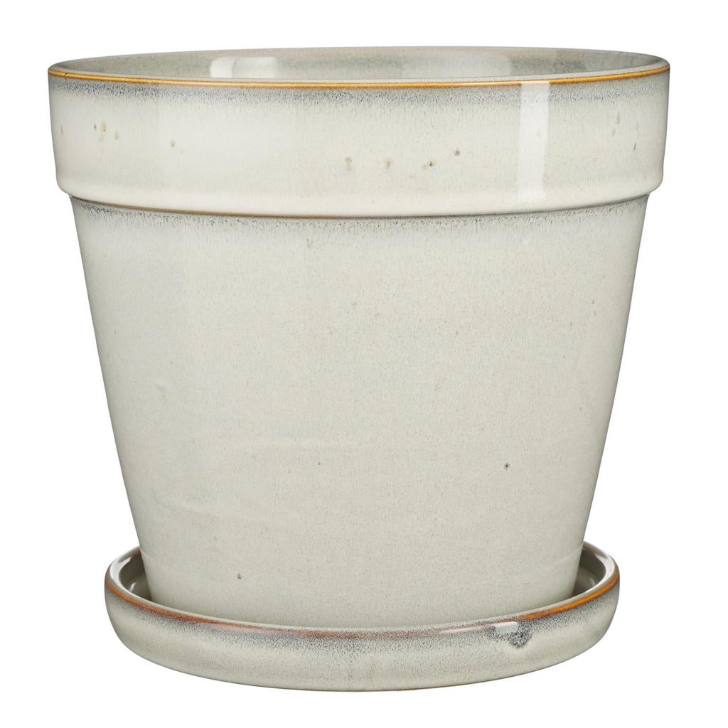 Mica Decorations bloempot met schotel Clint