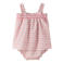 Mango Kids korte jurk met print en ruches - roze