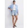Mango straight leg denim short - lichtblauw