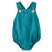 Mango Kids katoenen romper - blauw