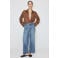 Mango wide leg jeans - mediumblauw