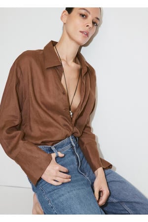 wide leg jeans - mediumblauw