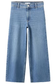 thumbnail: Mango wide leg jeans - mediumblauw
