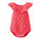Mango Kids katoenen gehaakte romper met ruches - roze