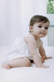 thumbnail: Mango Kids top met borduursels en ruches - wit