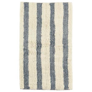 badmat blauw/off white (50x80 cm)