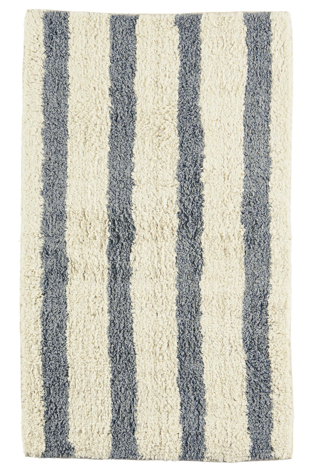 Madam Stoltz badmat blauw/off white (50x80 cm)