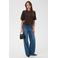 Kaffe viscose trui met glitters - bruin